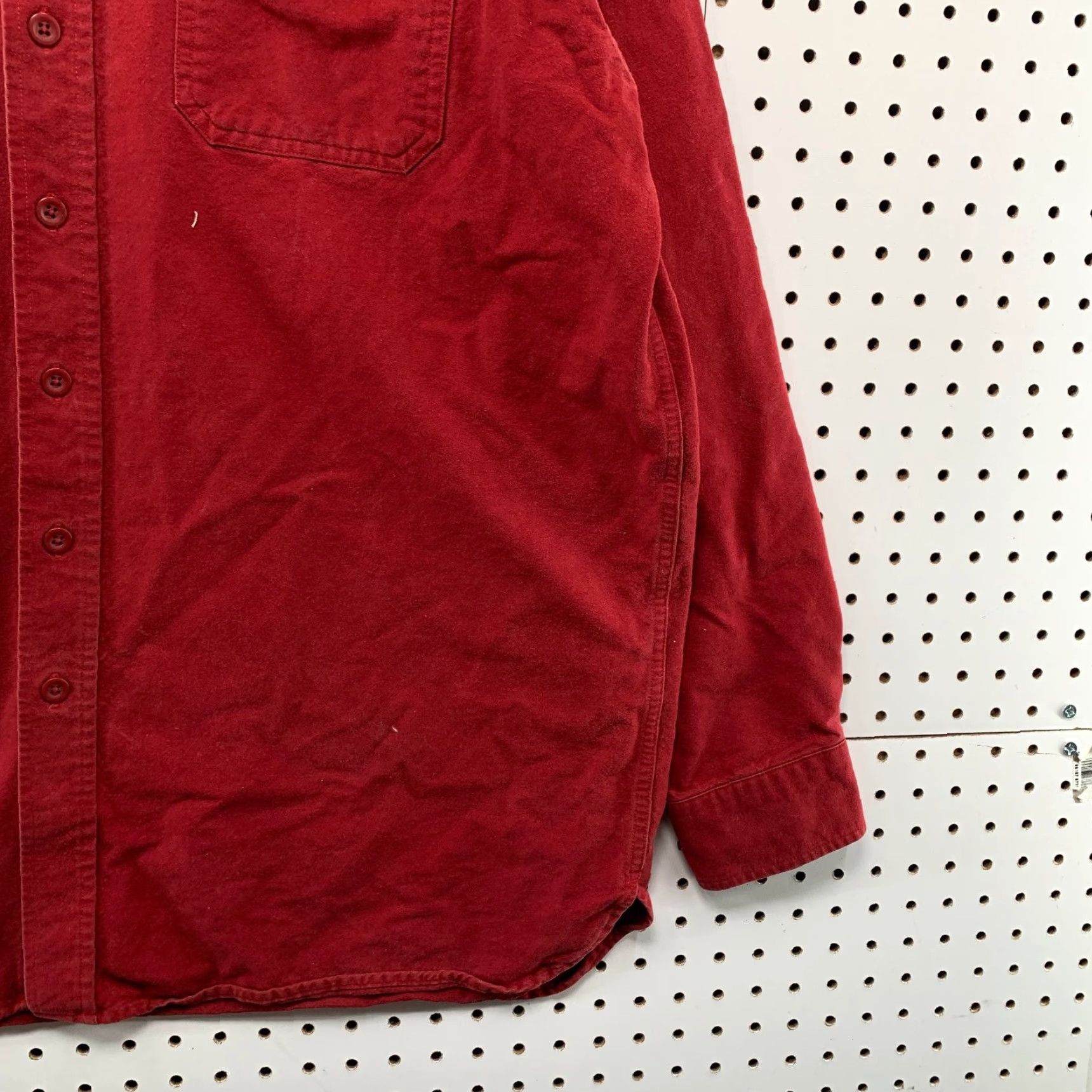 Vintage VINTAGE LL Bean Chamois Button Shirt Mens XL Tall XLT Red Outdoor Thick 100% Cotton Shirt Mens XLT Red 100% Cotton Chamois Button-Up Size US XL / EU 56 / 4 - 7 Thumbnail