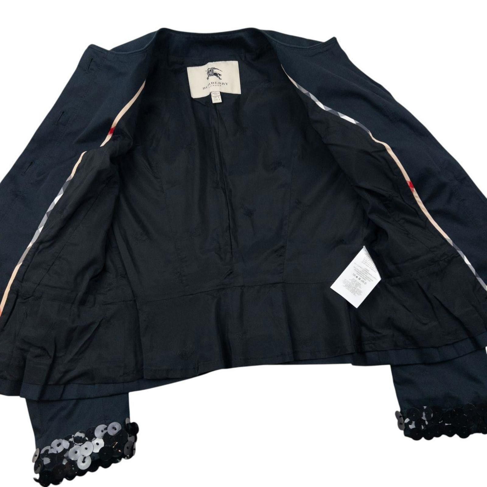 Burberry Vintage Burberry Tailored Sequin Jacket Womens Size 8 Size S / US 4 / IT 40 - 4 Thumbnail
