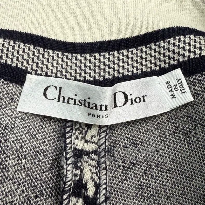 Dior Dior Beige dark blue jungle animal cashmere wool trousers Size 24" / US 00 / IT 34 - 5 Thumbnail