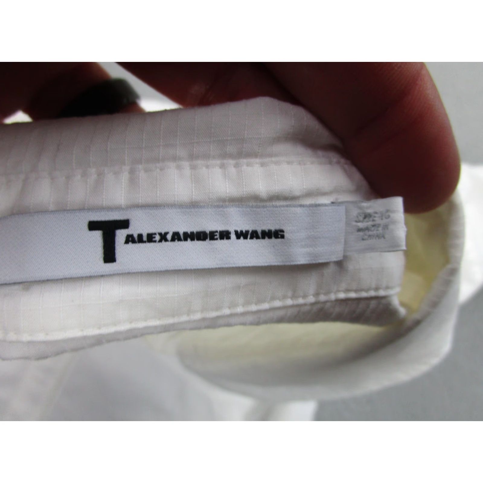 Alexander Wang Alexander Wang Shirt Womens 10 White Cotton Long Sleeve Button-Up Tunic Top Size L / US 10 / IT 46 - 7 Thumbnail