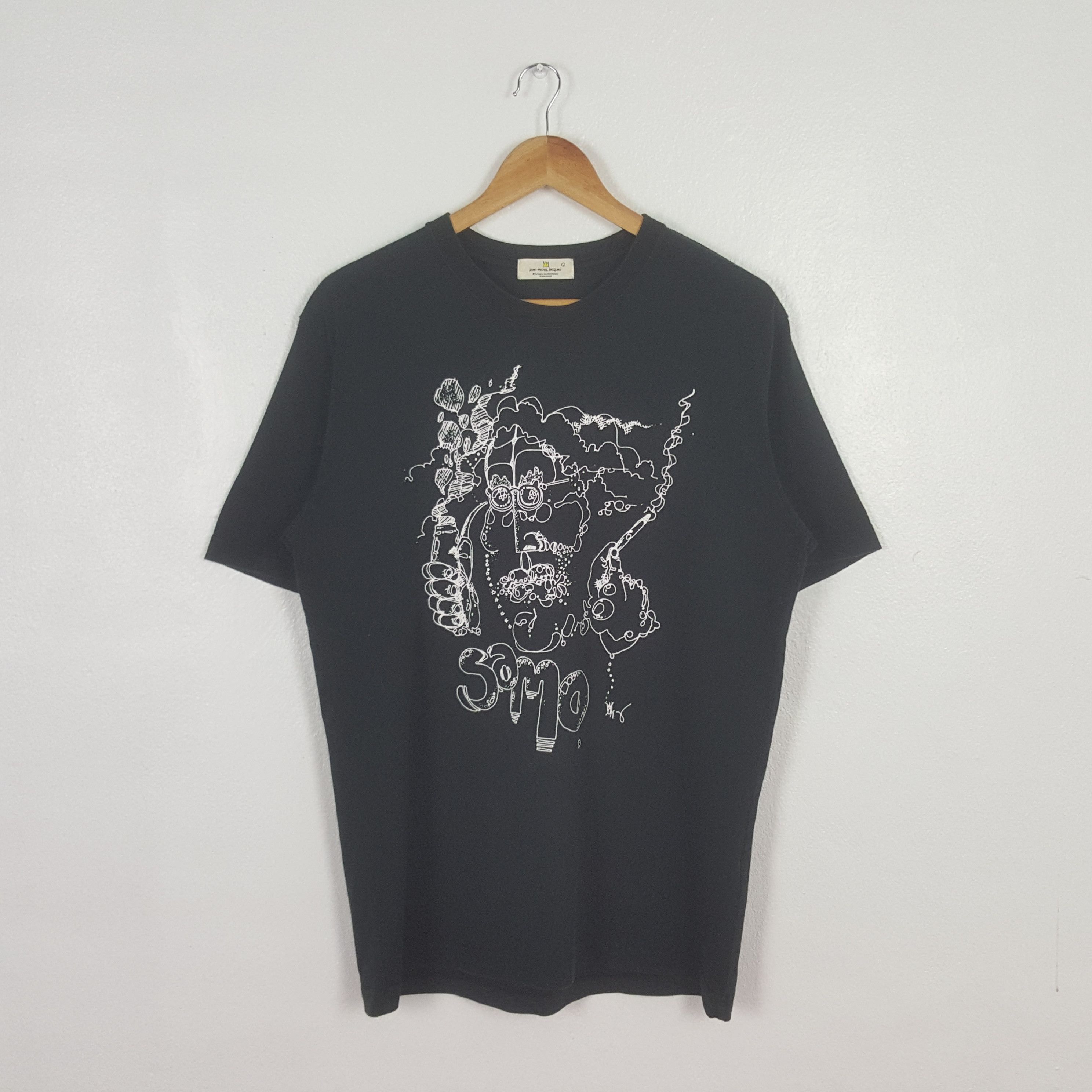 Jean-Michel Basquiat Vintage Jean Michel Basquiat Artist Designer Tshirt C312N33 Size US M / EU 48-50 / 2 - 1 Thumbnail