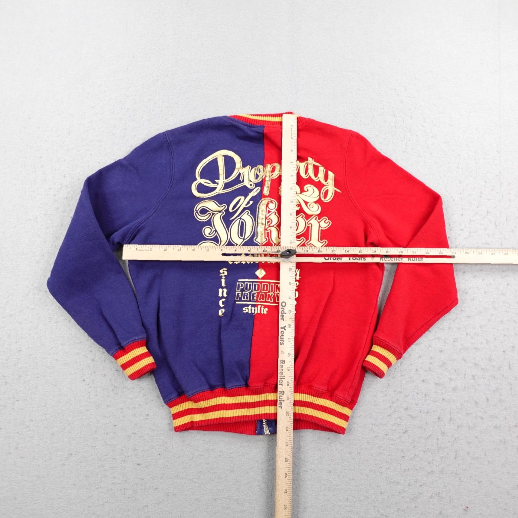 Vintage Suicide Squad Jacket Womens Small Red Blue Harley Quinn Bomber Coat Sweatshirt Size S / US 4 / IT 40 - 6 Thumbnail