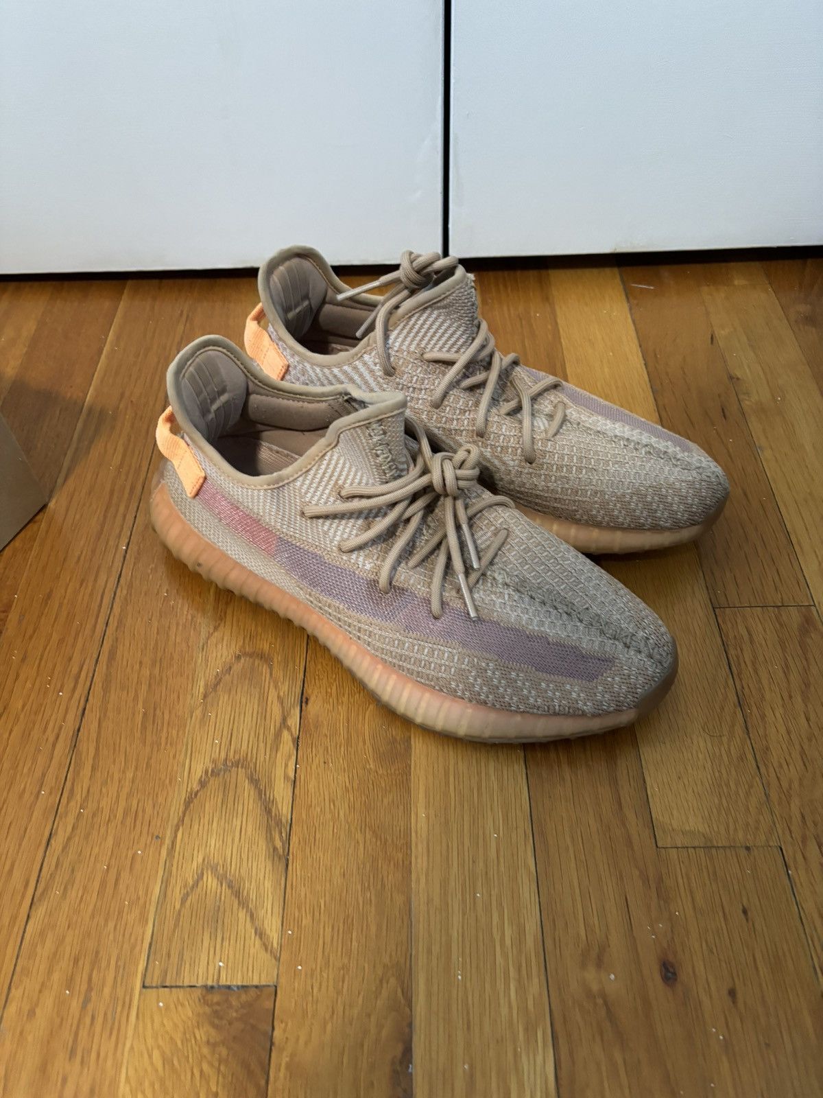 image of Adidas Yeezy Boost 350 V2 Clay Shoes, Men's (Size 11)