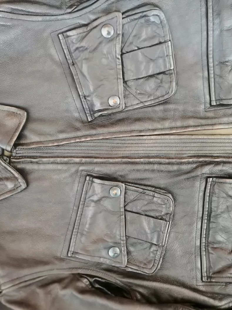 RRL Ralph Lauren Double RL Vintage Leather Hunting Jacket-2508 Size US S / EU 44-46 / 1 - 4 Thumbnail