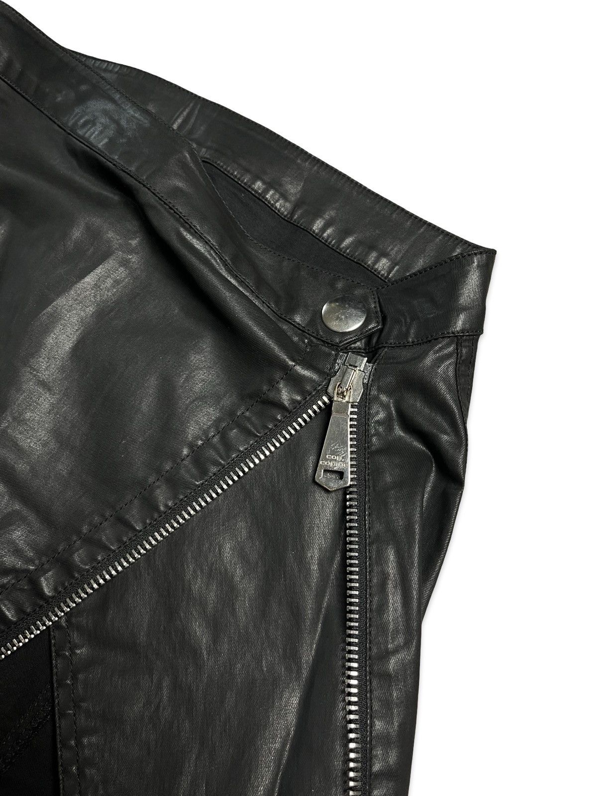 Cop Copine Asymetric CopCopine leather skirt | 38 Size 27" / US 4 / IT 40 - 5 Thumbnail