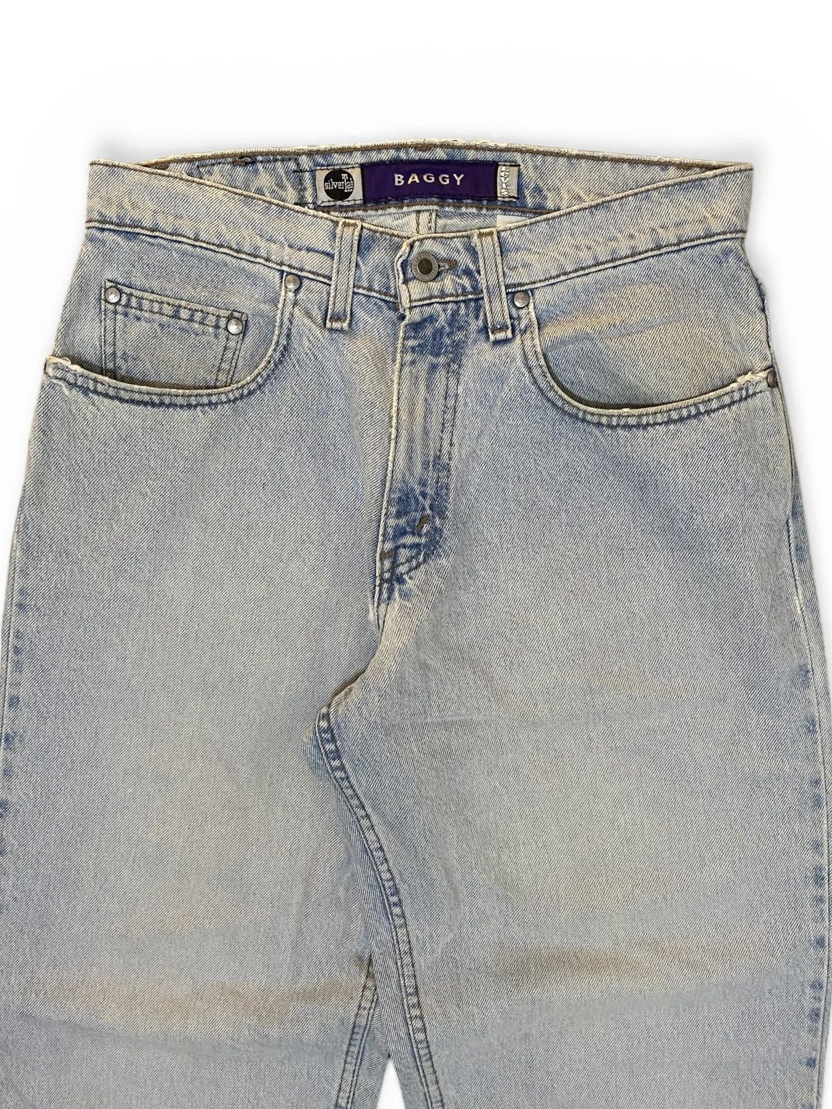 Levi's Vintage 90’s Distressed Baggy Levis Silvertab Purple Tag Size US 30 / EU 46 - 3 Thumbnail