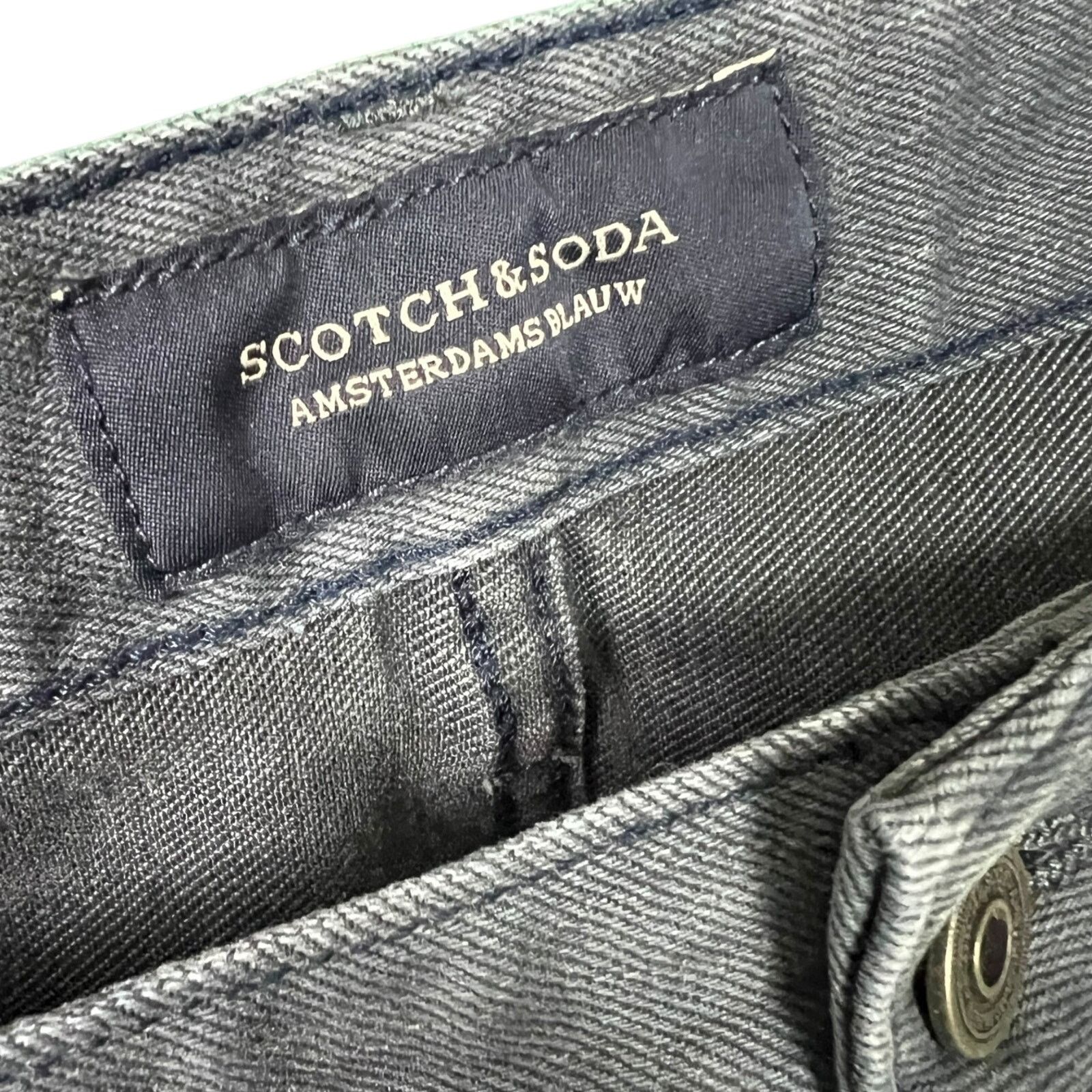 Scotch & Soda Scotch & Soda Men 31x32 Ralston Gray Slim Straight Jeans Size US 31 - 4 Thumbnail