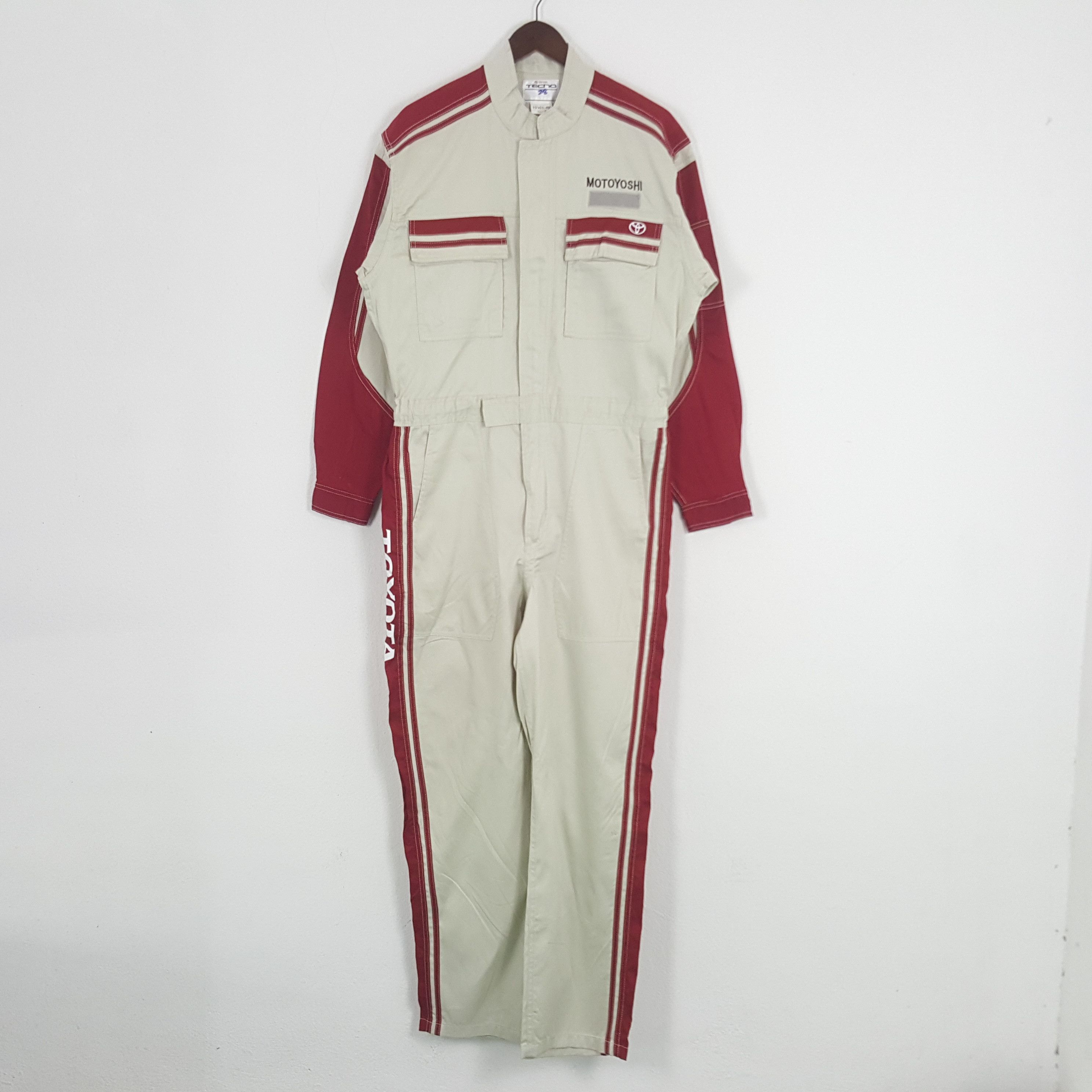 Japanese Brand × Vintage Vintage Toyota Tecno Japanese Brand Racing Coverall Jacket Size US M / EU 48-50 / 2 - 4 Thumbnail