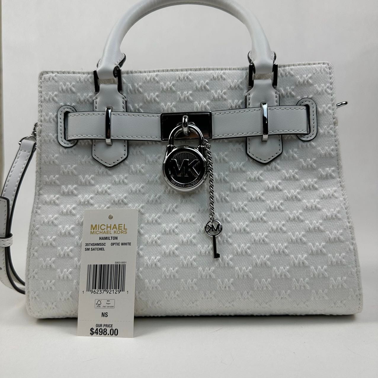 Michael Kors Michael Kors 35T4SHMS5C Hamilton Small Logo Embossed Washed Size ONE SIZE - 8 Thumbnail