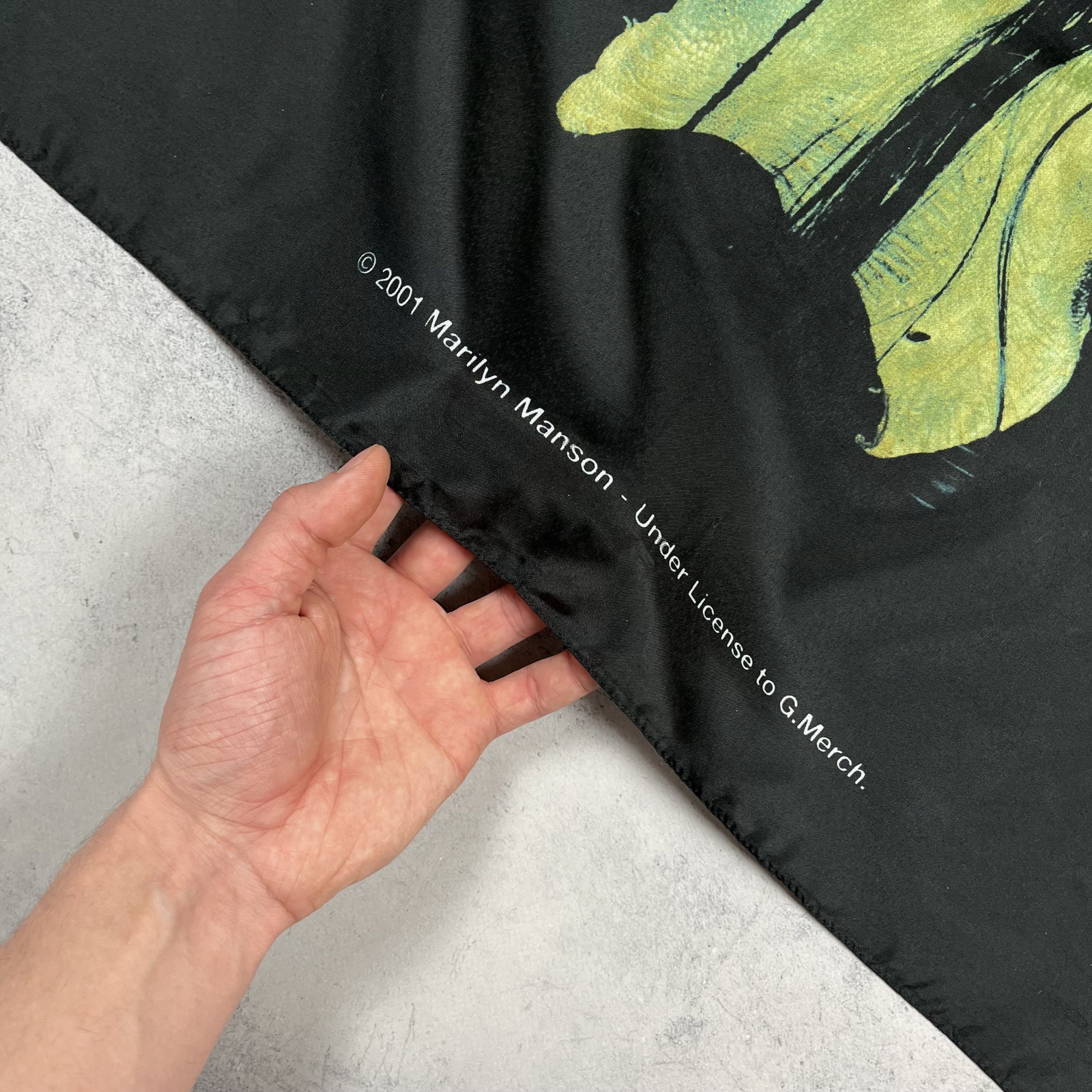 Band Tees Vintage Marilyn Manson Rock Band Poster Flag Tapestry 2001 Size ONE SIZE - 6 Thumbnail