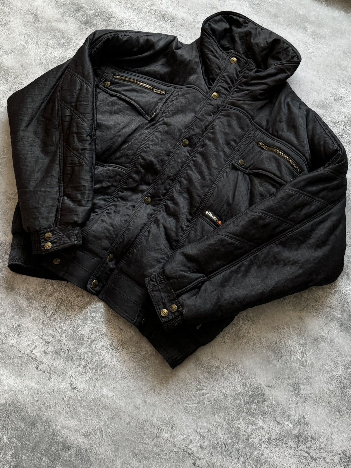 Ellesse × Vintage Vintage 80s Ellesse Baggy Ski Bomber Jacket Y2K Size US XL / EU 56 / 4 - 2 Thumbnail