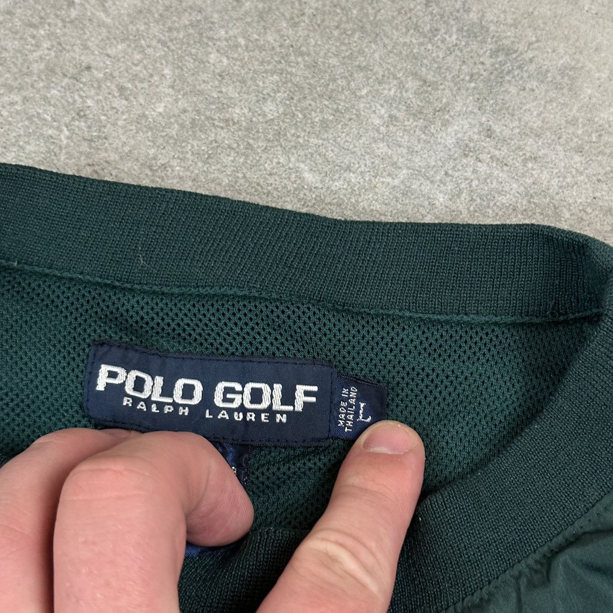 Polo Ralph Lauren × Vintage Polo Ralph Lauren vintage nylon sweatshirt L golf 90s Size US L / EU 52-54 / 3 - 5 Thumbnail