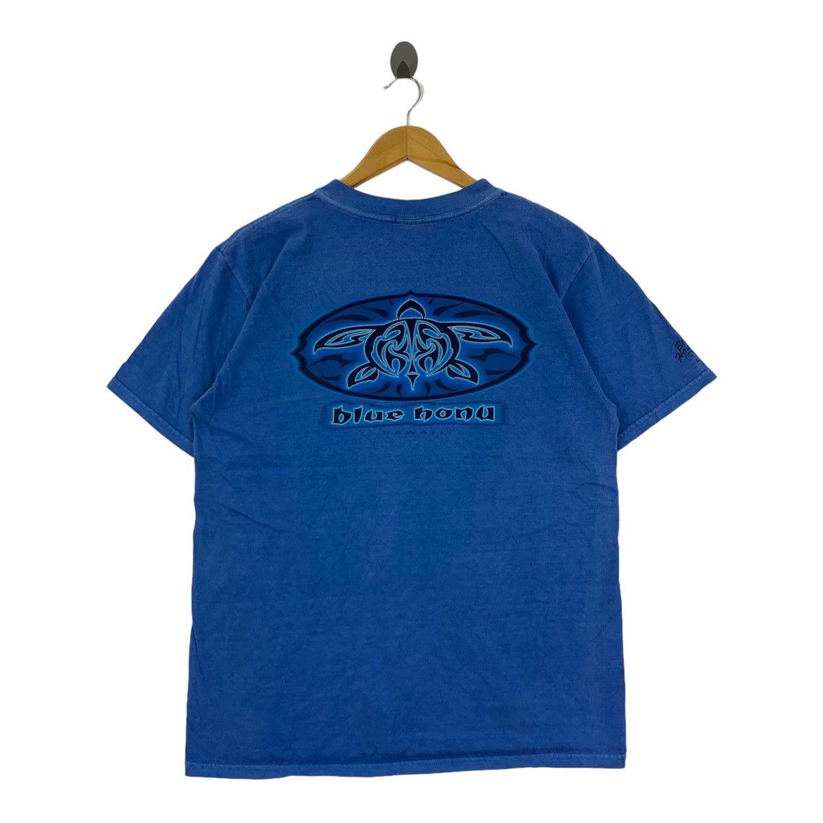 Other Vintage CRAZY SHIRTS HAWAII Blue Honu Dyed Tee Shirt Size M / US 6-8 / IT 42-44 - 4 Thumbnail