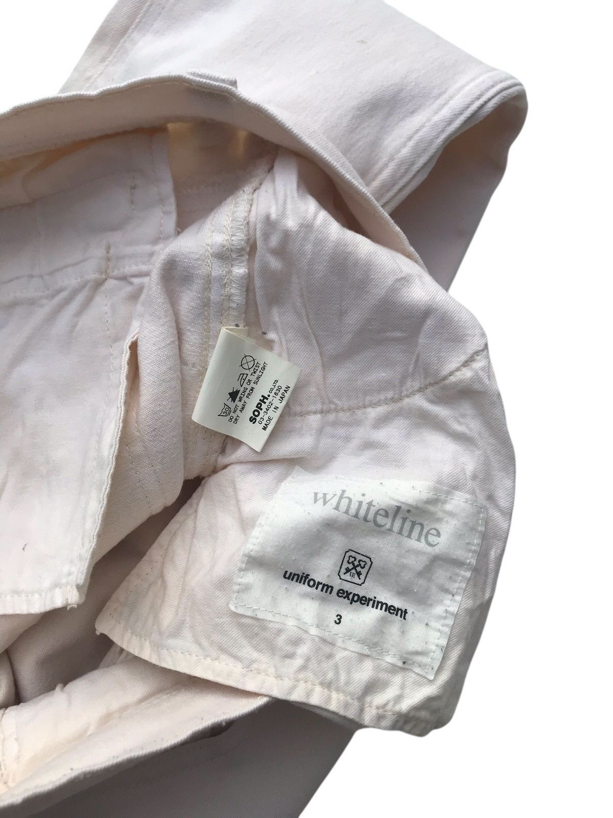 uniform experiment Sophnet Uniform Experiment Whiteline Skinny Casual Pants Size US 31 - 4 Thumbnail