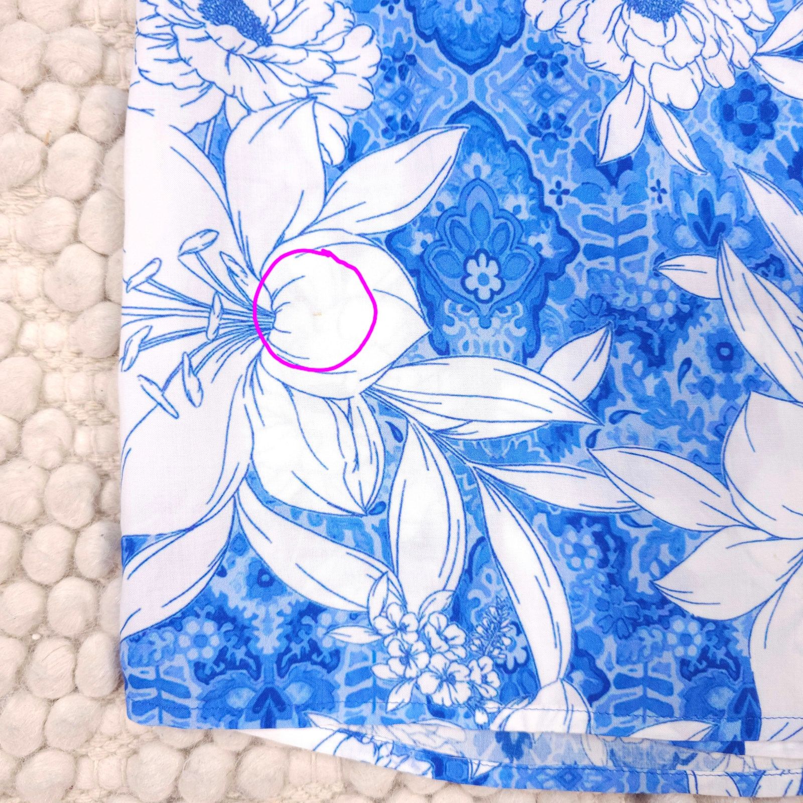 Johnny Was Johnny Was Clio Midi Coverup Skirt Blue Sz Medium Size 32" / US 10 / IT 46 - 10 Thumbnail