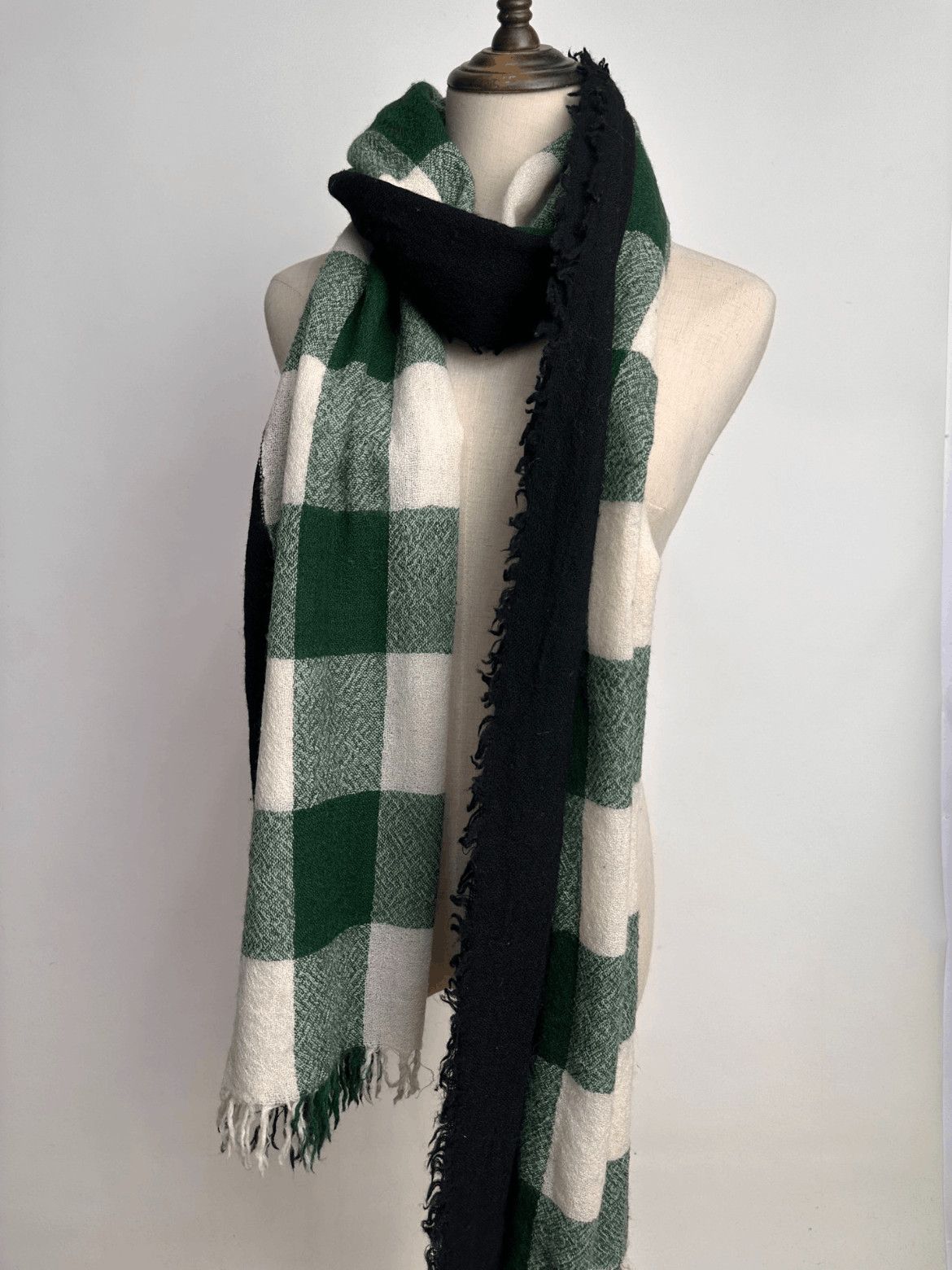 Yohji Yamamoto Yohji Yamamoto Pour Homme Joint Color Scarf Size ONE SIZE - 5 Thumbnail