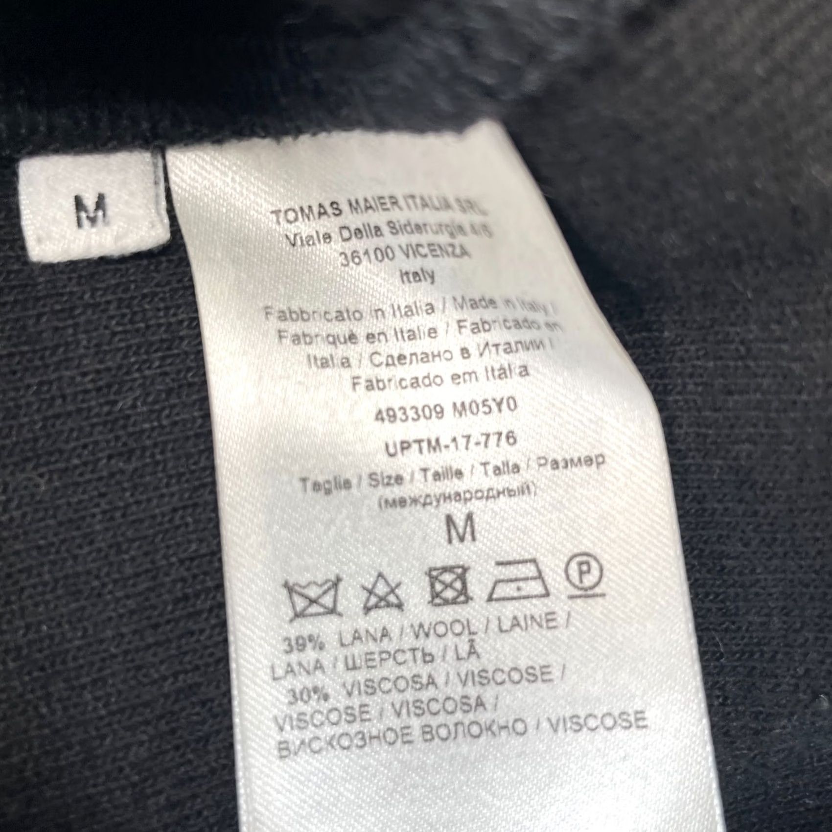 Tomas Maier Tomas Maier Blazer Mens Medium Black Wool Blend Single Breasted Italy Size 40R - 6 Thumbnail