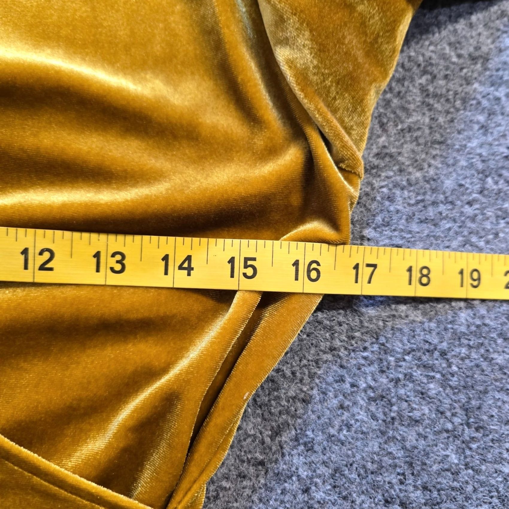 Boden Boden Top Blouse Womens 6 Yellow Mustard Velour Faux Wrap Long Sleeve Classic Holiday Size M / US 6-8 / IT 42-44 - 5 Thumbnail