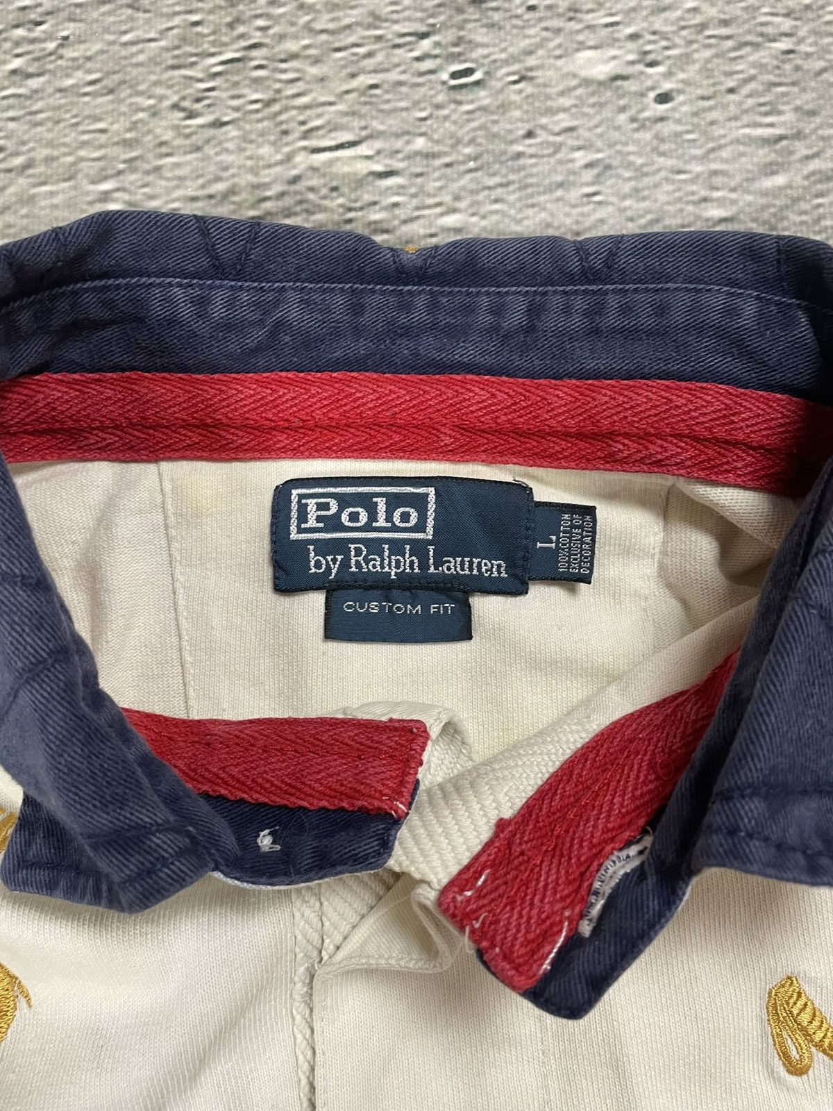 Ralph Lauren Chief Keef Polo Ralph Lauren vintage white big pony cross Size US L / EU 52-54 / 3 - 4 Thumbnail