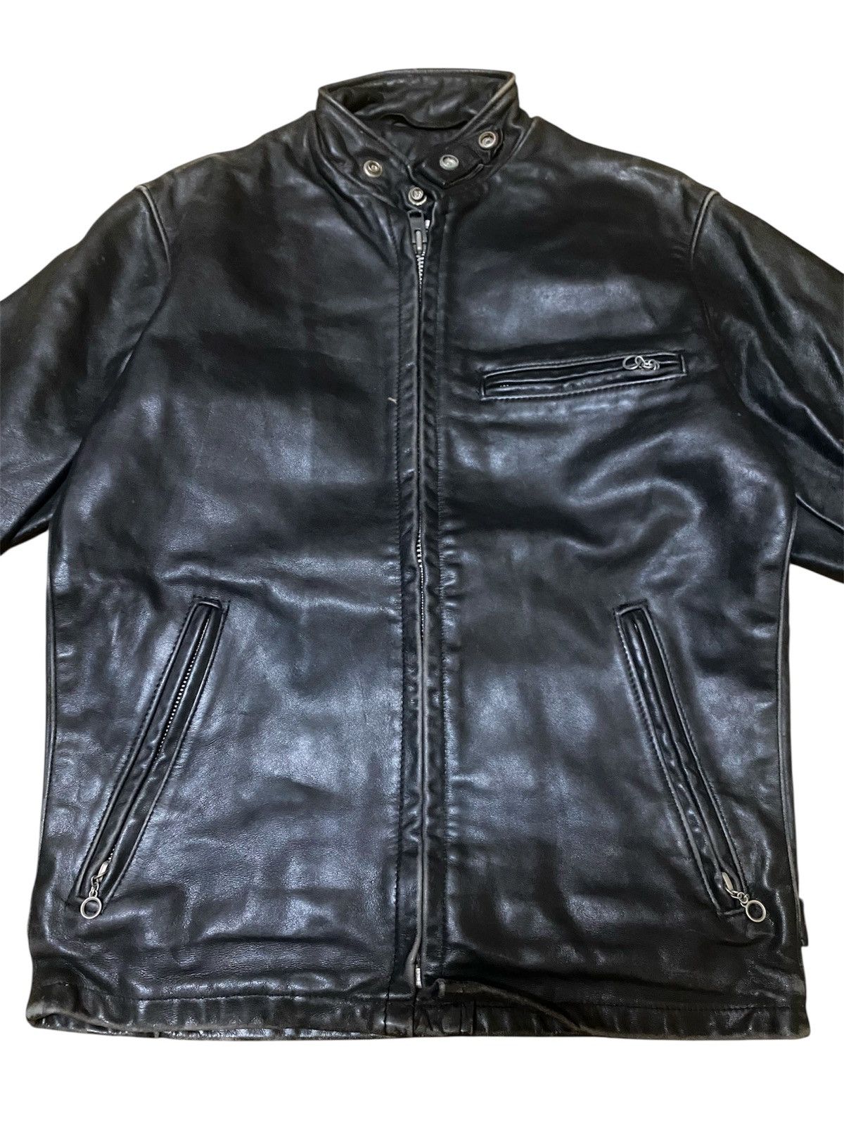 Schott Vintage 80s Schott Cafe Racer Bikers Style Leather Jacket Size US S / EU 44-46 / 1 - 2 Thumbnail