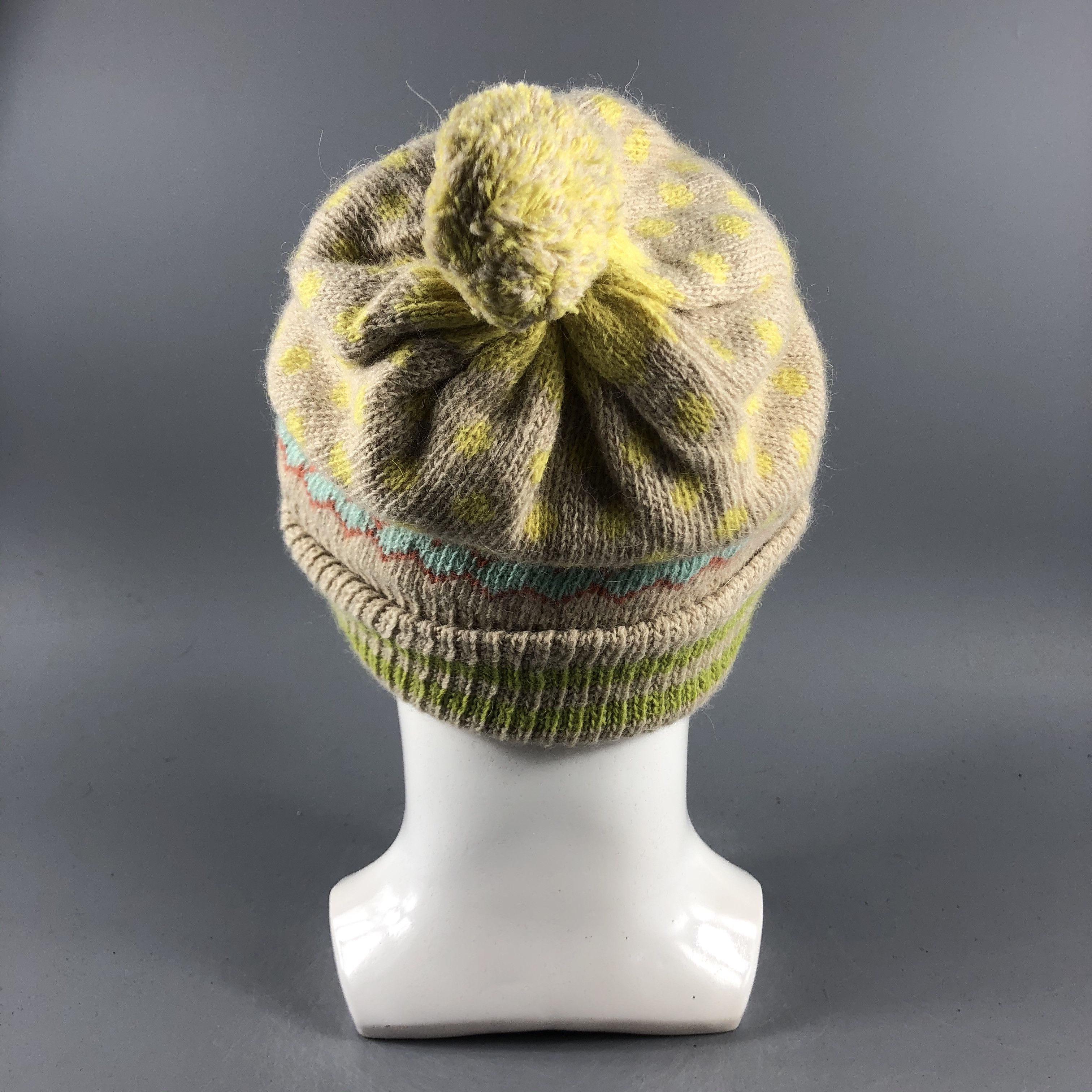 Japanese Brand × Vintage Fair Isle Beanie Snow Hat Snow Cap -D026 Size ONE SIZE - 3 Thumbnail