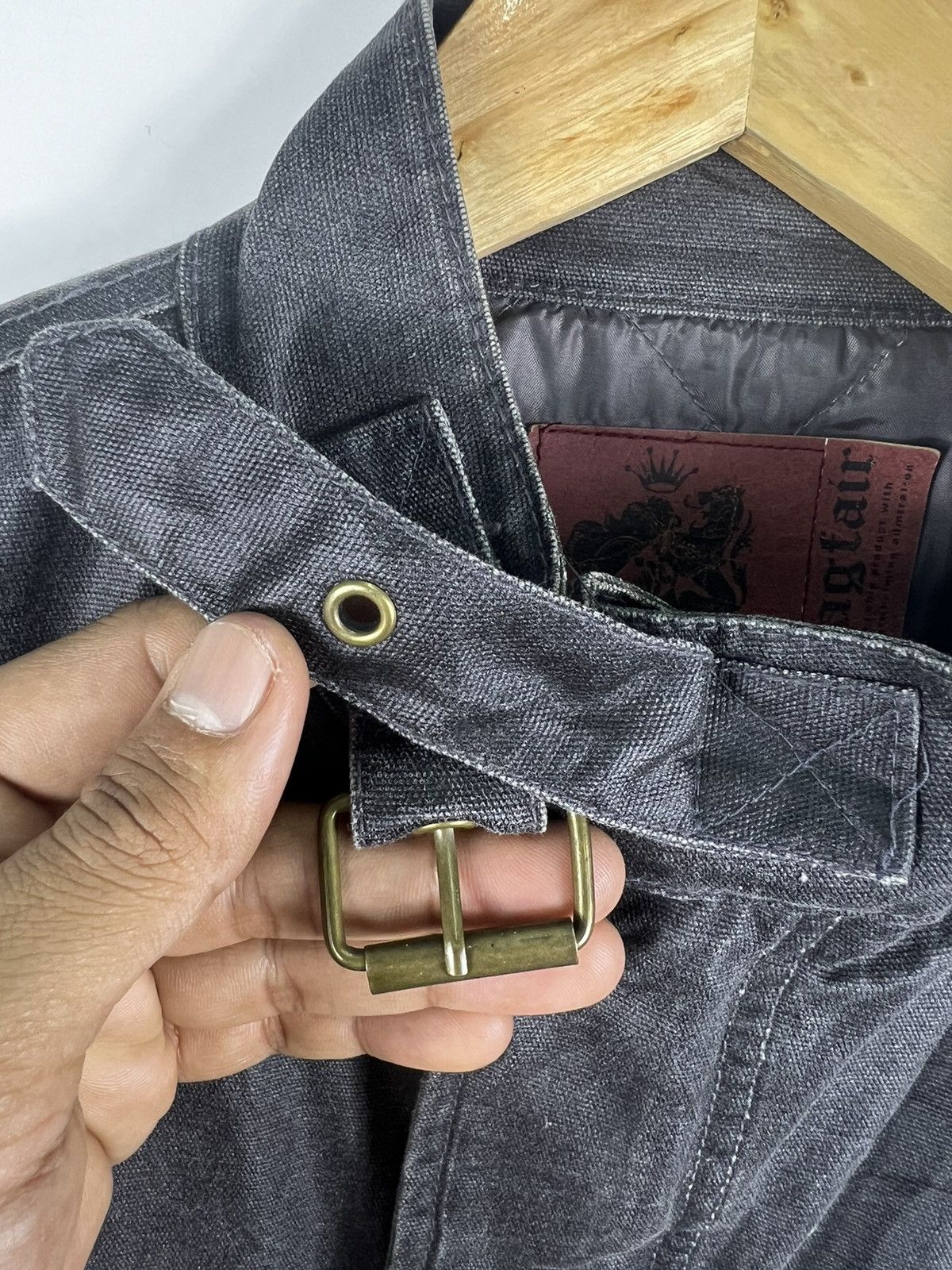 Japanese Brand 🔥 RAGFAIR M65 MILITARY MINIMALIST STYLE BELT WAX COAT - M Size US L / EU 52-54 / 3 - 6 Thumbnail