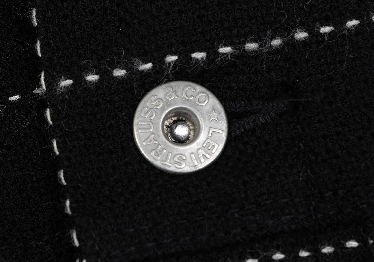Junya Watanabe Corduroy Stitch Wool Trucker Jacket in Black, Size XS Size US XS / EU 42 / 0 - 5 Thumbnail