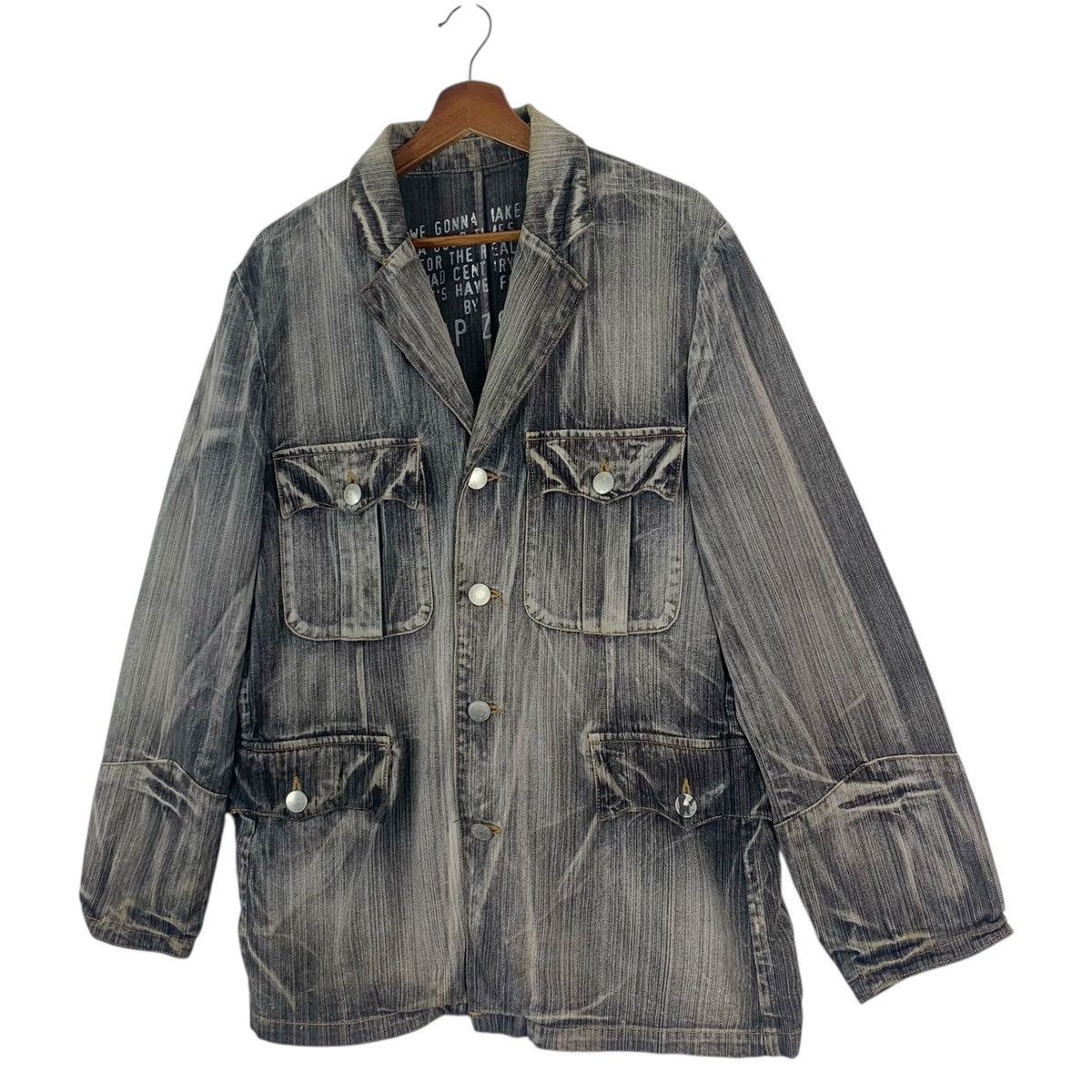 Vintage Vintage Trap Zone Button Cotton Jacket Size US M / EU 48-50 / 2 - 3 Thumbnail