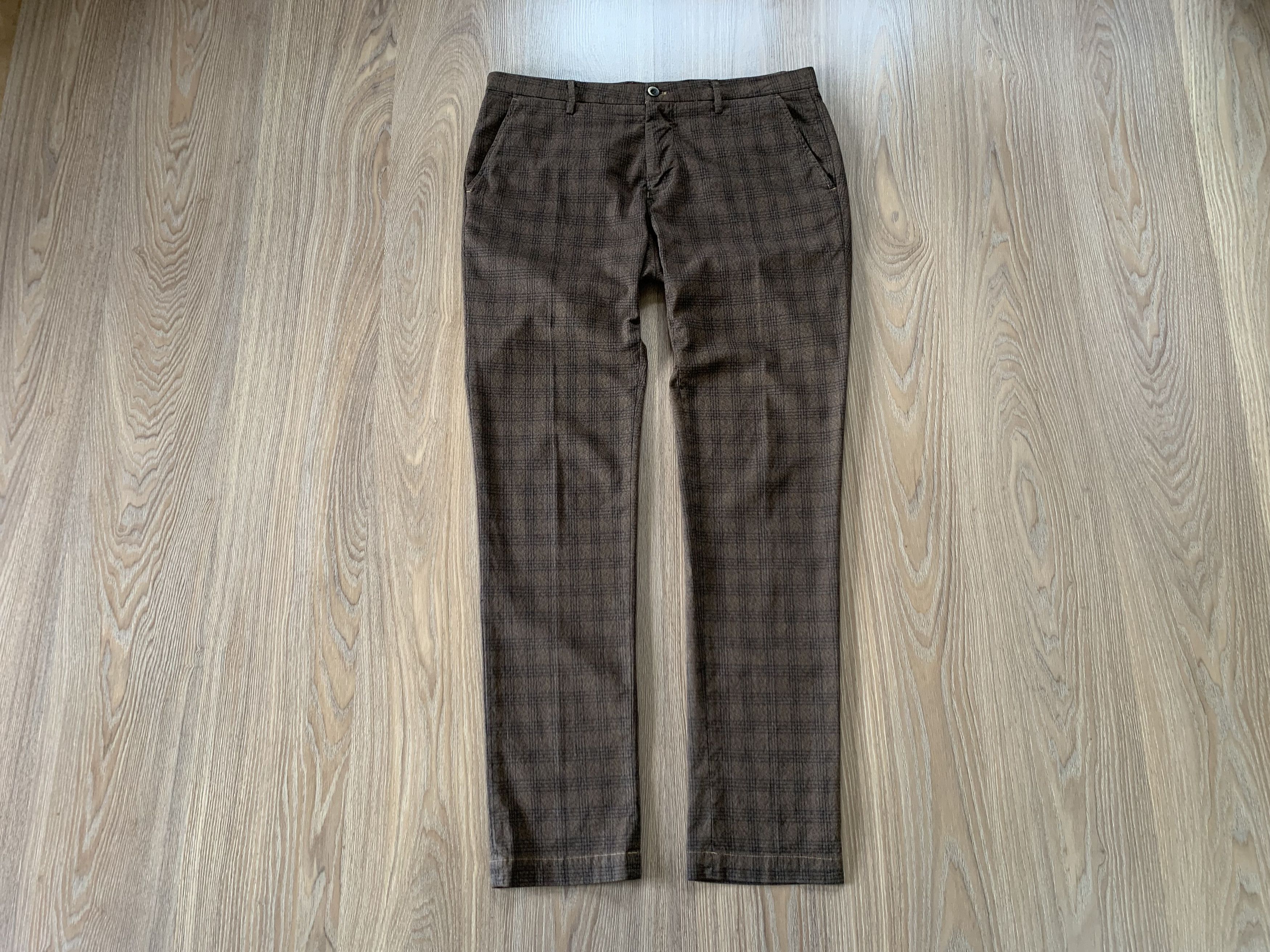 Mason's Masons Milano Style Cotton Plaid Pants Size US 36 / EU 52 - 1 Thumbnail
