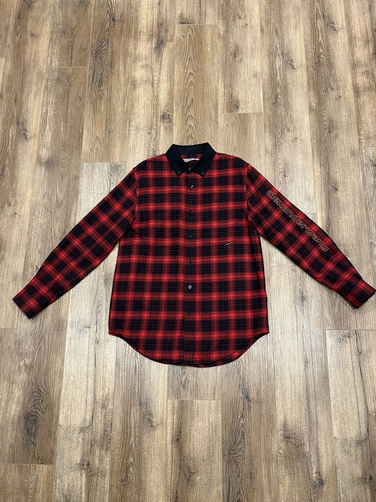 Alexander Wang Oversized Embroidered Flannel Size US S / EU 44-46 / 1 - 1 Thumbnail