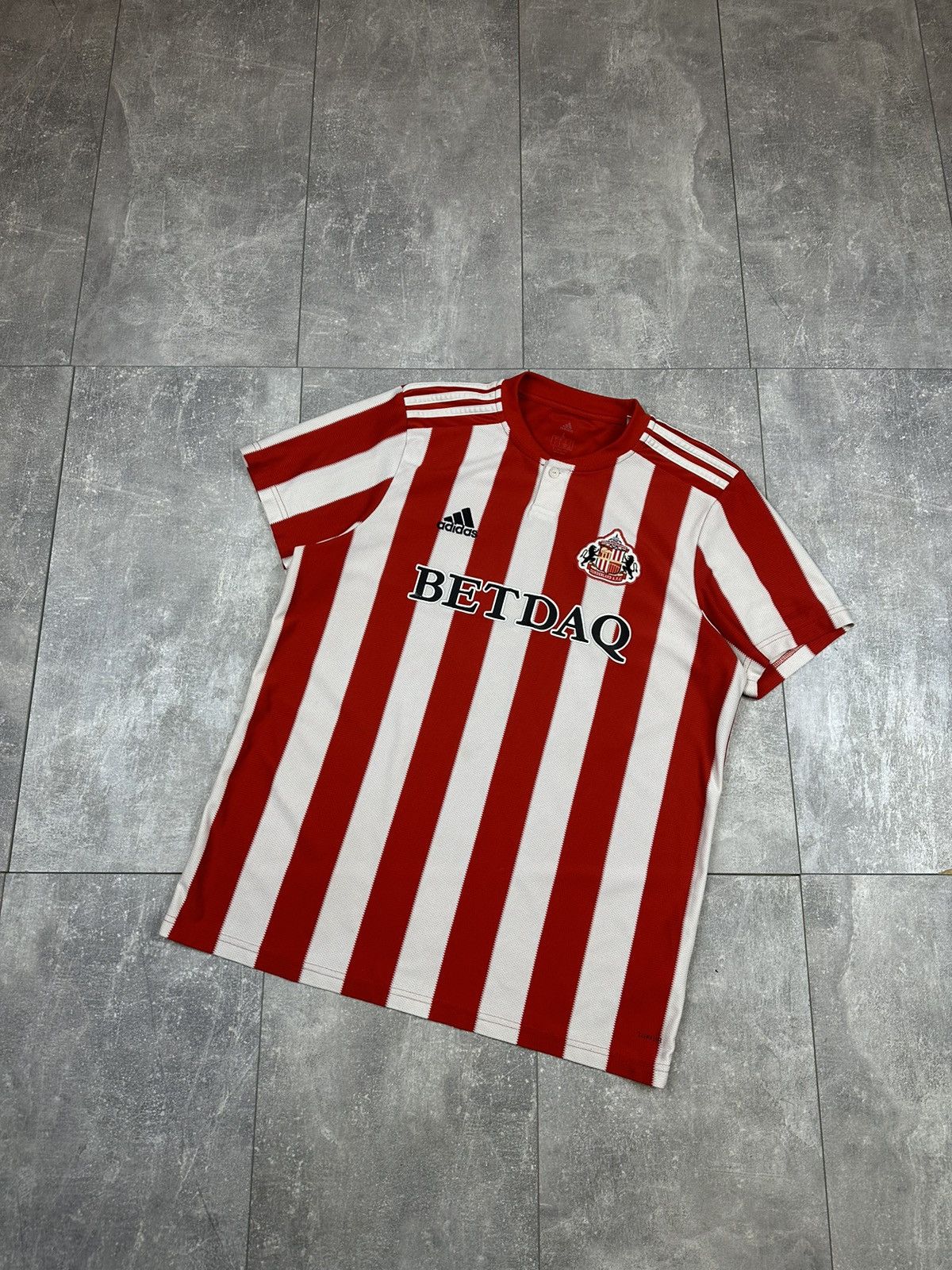 Vintage Adidas Sunderland Home Soccer Jersey Size US L / EU 52-54 / 3 - 1 Thumbnail