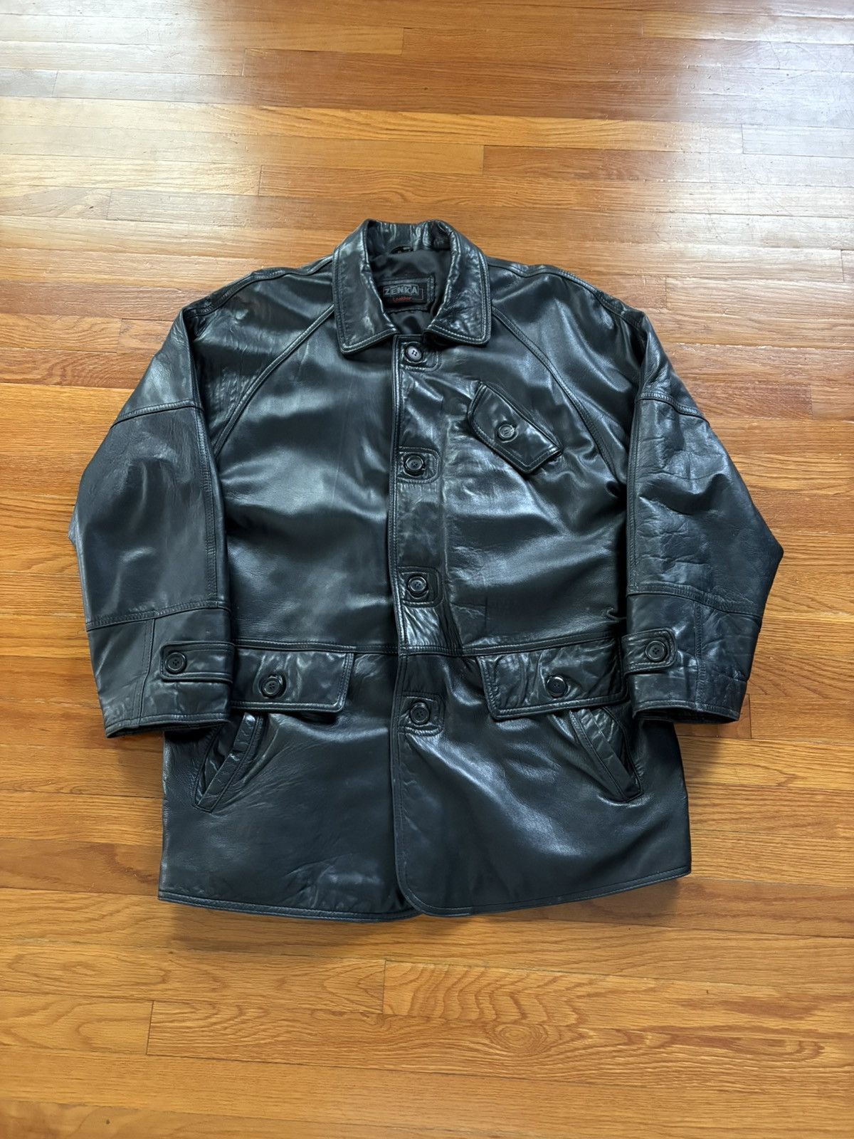 Other Vintage Leather Jacket Size US L / EU 52-54 / 3 - 1 Thumbnail