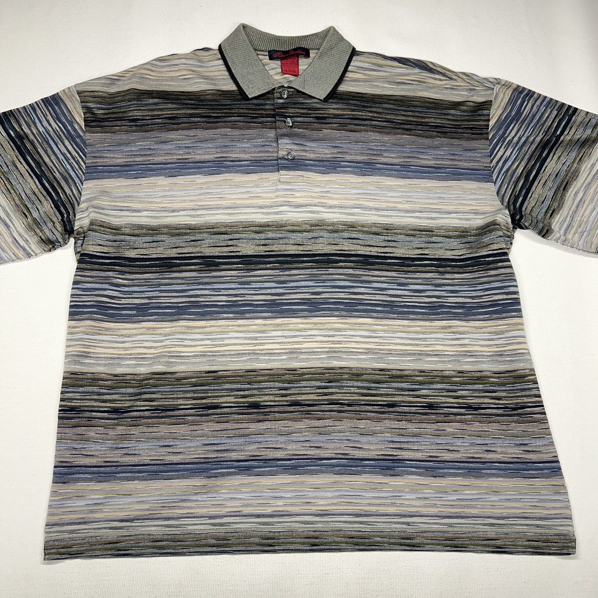 Other Klauss Boehler Polo Shirt Striped Knit Y2K Made In Italy Size US L / EU 52-54 / 3 - 2 Thumbnail