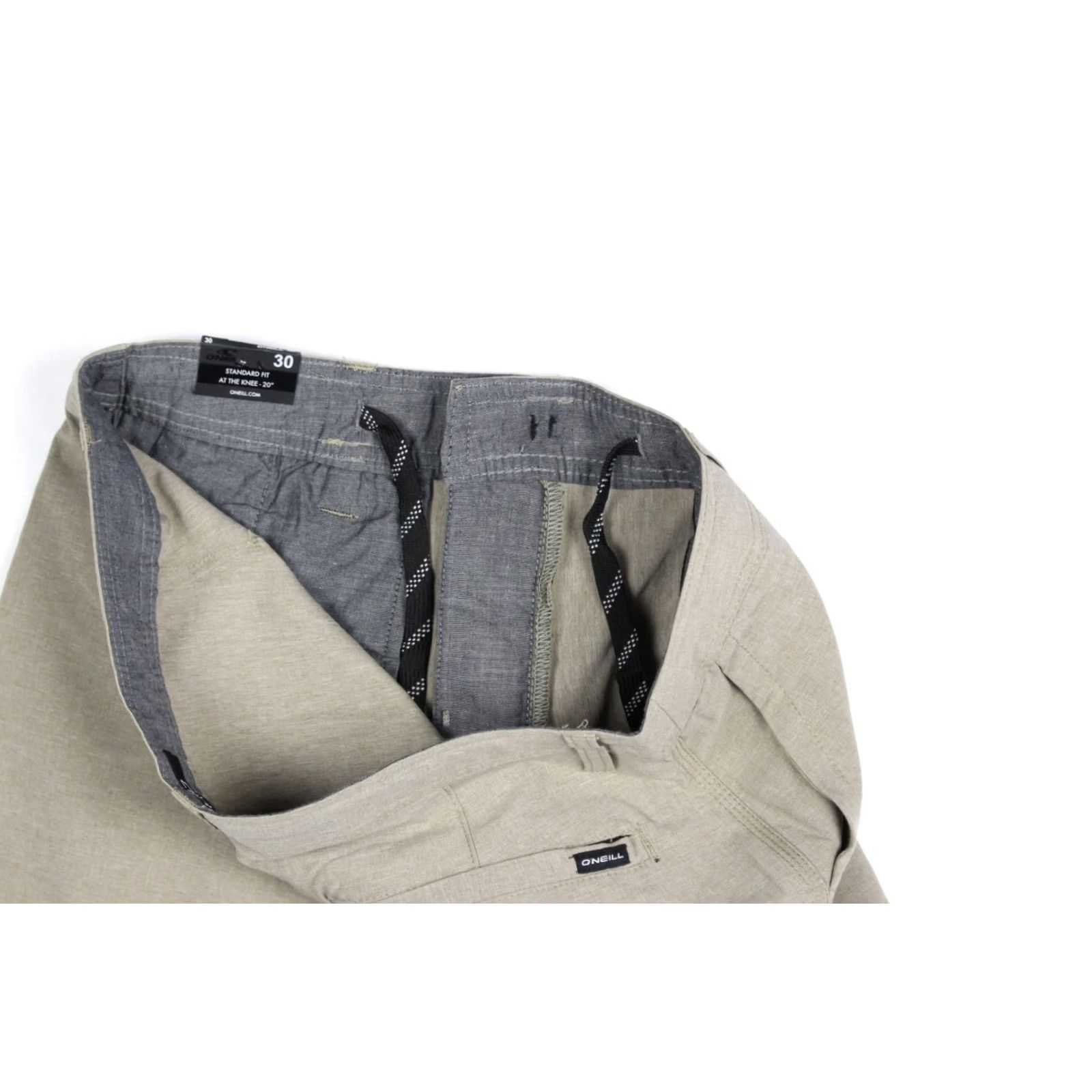 O'Neill O'Neill Men's Capacity Hybrid 30 x 9.5" Shorts Khaki SP918A105X - Beige Beach, Outdoor, 30 Regular Inseam 10" Khaki Chino Shorts Size US 30 / EU 46 - 4 Thumbnail