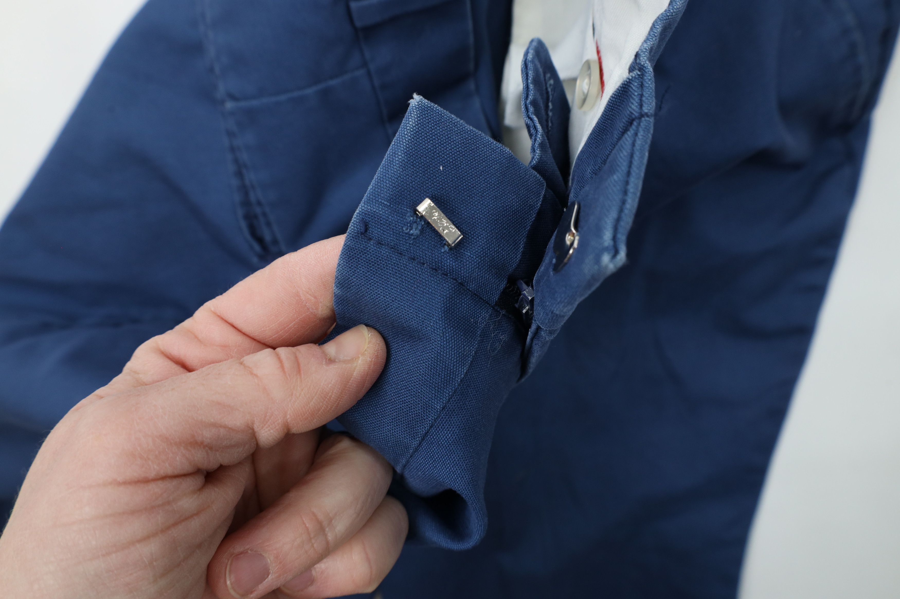 Vintage Vintage 70s Streetwear Flared Wide Leg Chino Pants Blue USA Size US 32 / EU 48 - 9 Thumbnail