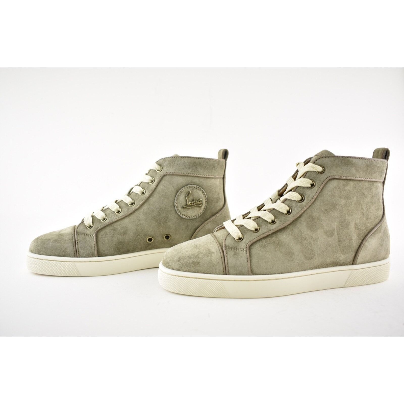 Christian Louboutin Christian Louboutin Mens Louis Orlato Flat Poivre Vert Suede Size US 7 / EU 40 - 10 Thumbnail