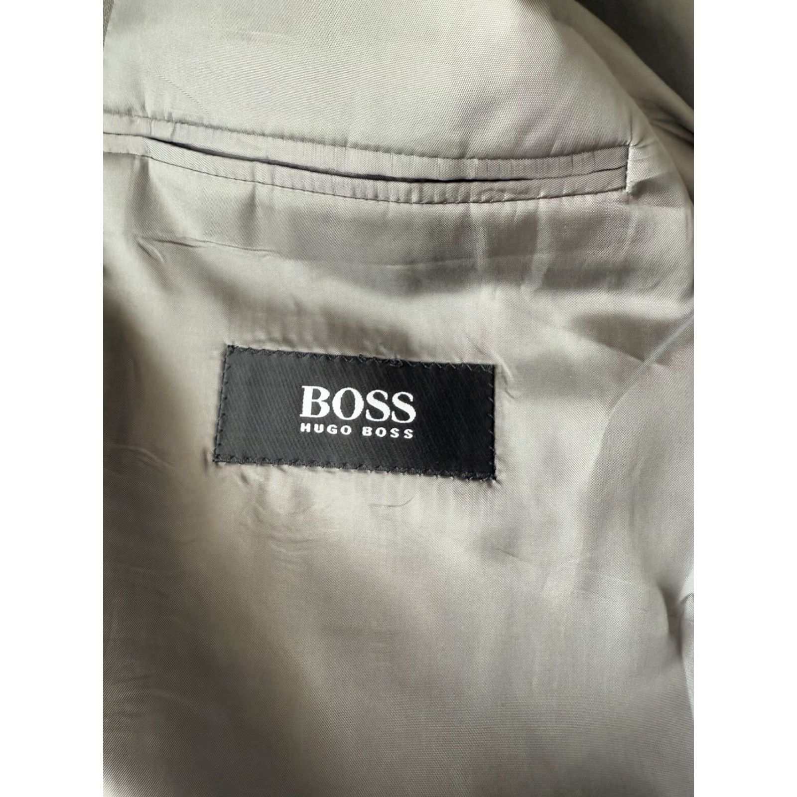 Hugo Boss VINTAGE Hugo Boss Green Einstein Blazer Mens 46L Ventless Sport Jacket Coat USA Size 46R - 5 Thumbnail