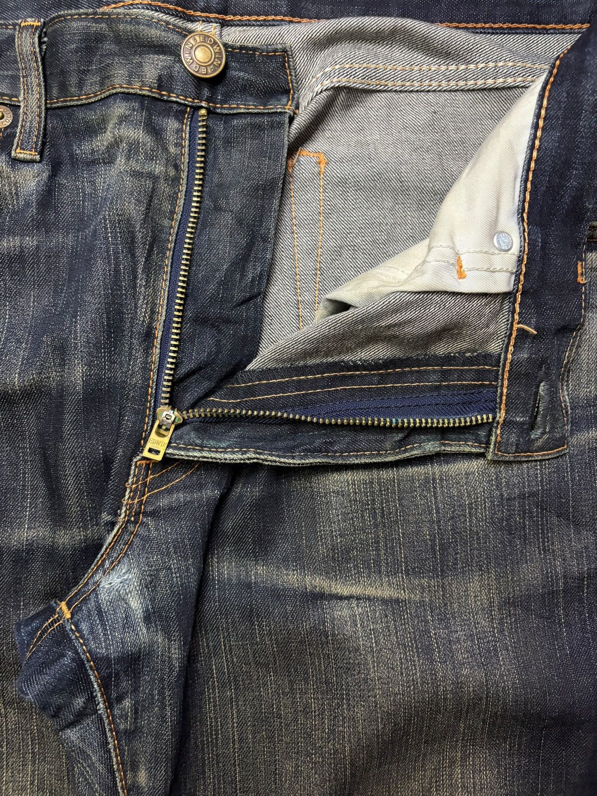 Edwin Vintage Edwin 502 Rusty Wash Loose Jeans Size US 33 - 9 Thumbnail