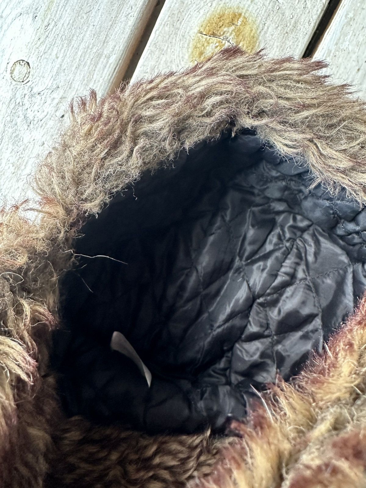 Vintage 🚨Y2K HYPE FUZZY MOHAIRE AVIATOR USHANKA HAT bubble Size ONE SIZE - 7 Thumbnail