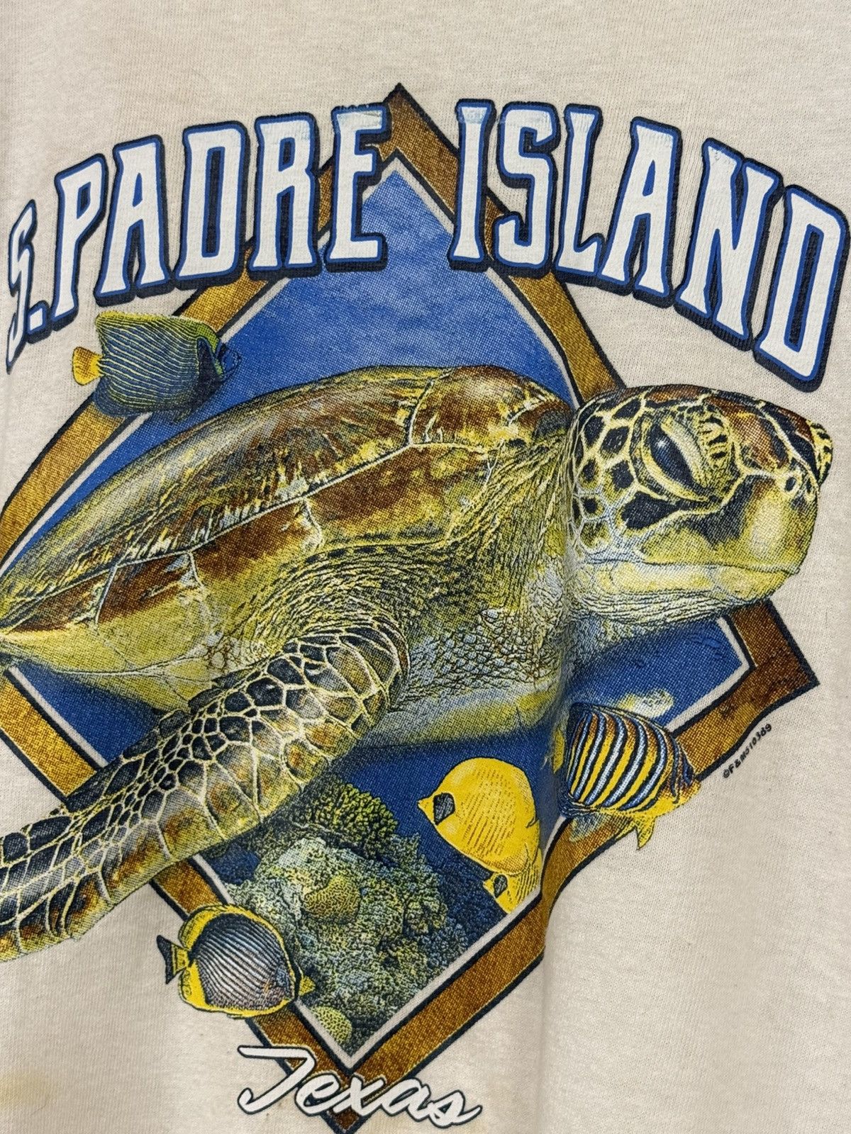 Vintage Vintage Sea Turtle South Padre Island Texas Ocean Beach Tee Size US M / EU 48-50 / 2 - 4 Thumbnail