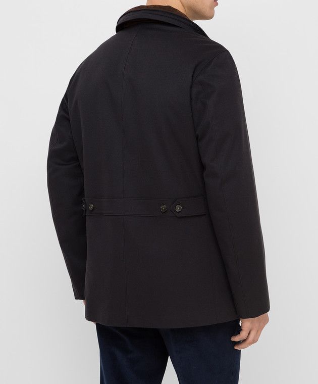 Loro Piana o1srvl11e0526 FAG3180 Winter Voyager Over Coat in Black Size US S / EU 44-46 / 1 - 4 Thumbnail
