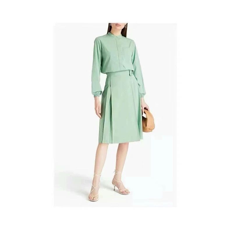 Loro Piana LORO PIANA Green half-length skirt Size 27" / US 4 / IT 40 - 5 Thumbnail