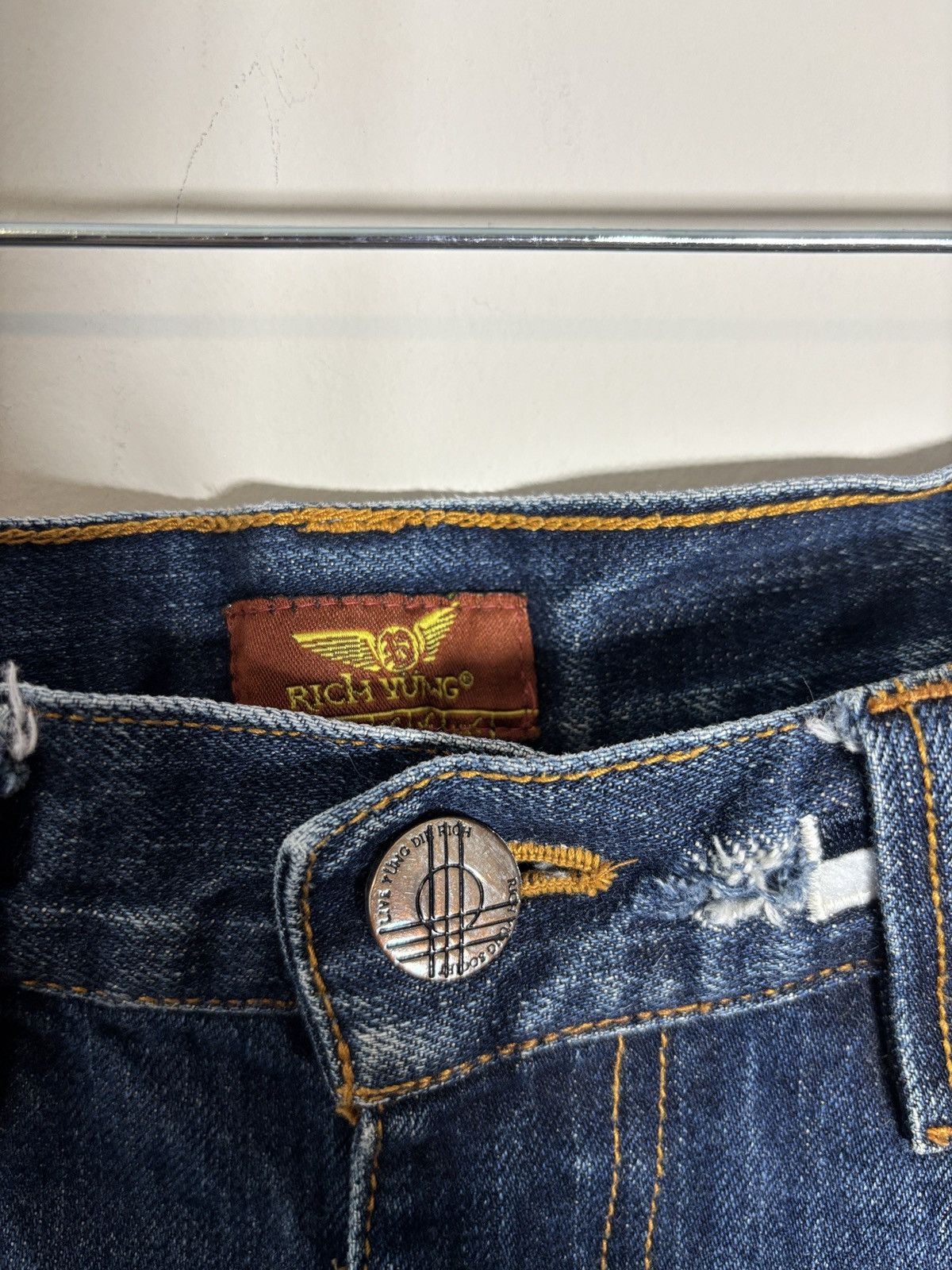 Vintage Rich Yung Denim Jean Shorts 34” Loose Size US 34 / EU 50 - 2 Thumbnail