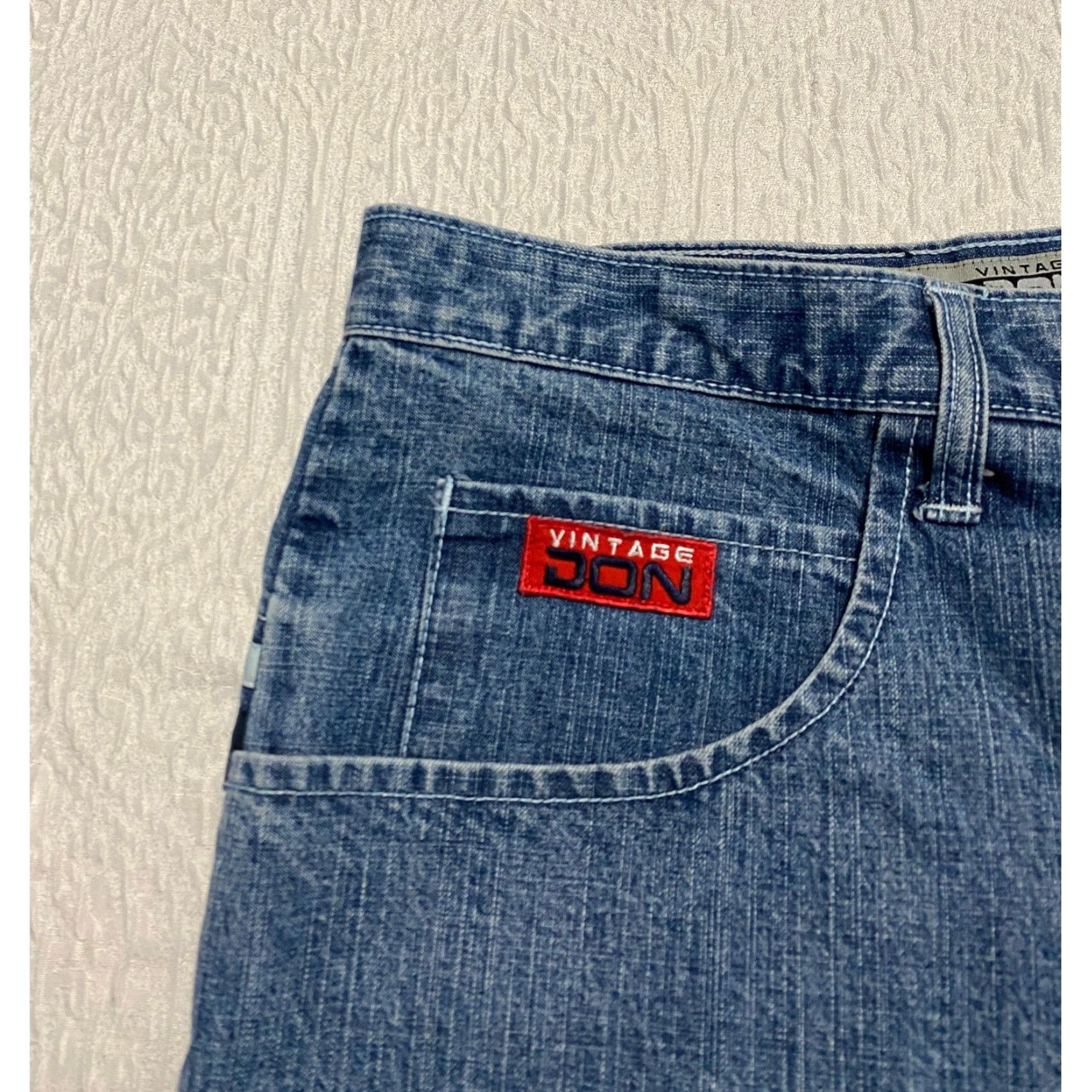 Denime VINTAGE DON Jeans 40 Mens Denim Blue Baggy Wide-Leg 90s Y2K Skater Jeans Mens Size US 40 / EU 56 - 4 Thumbnail