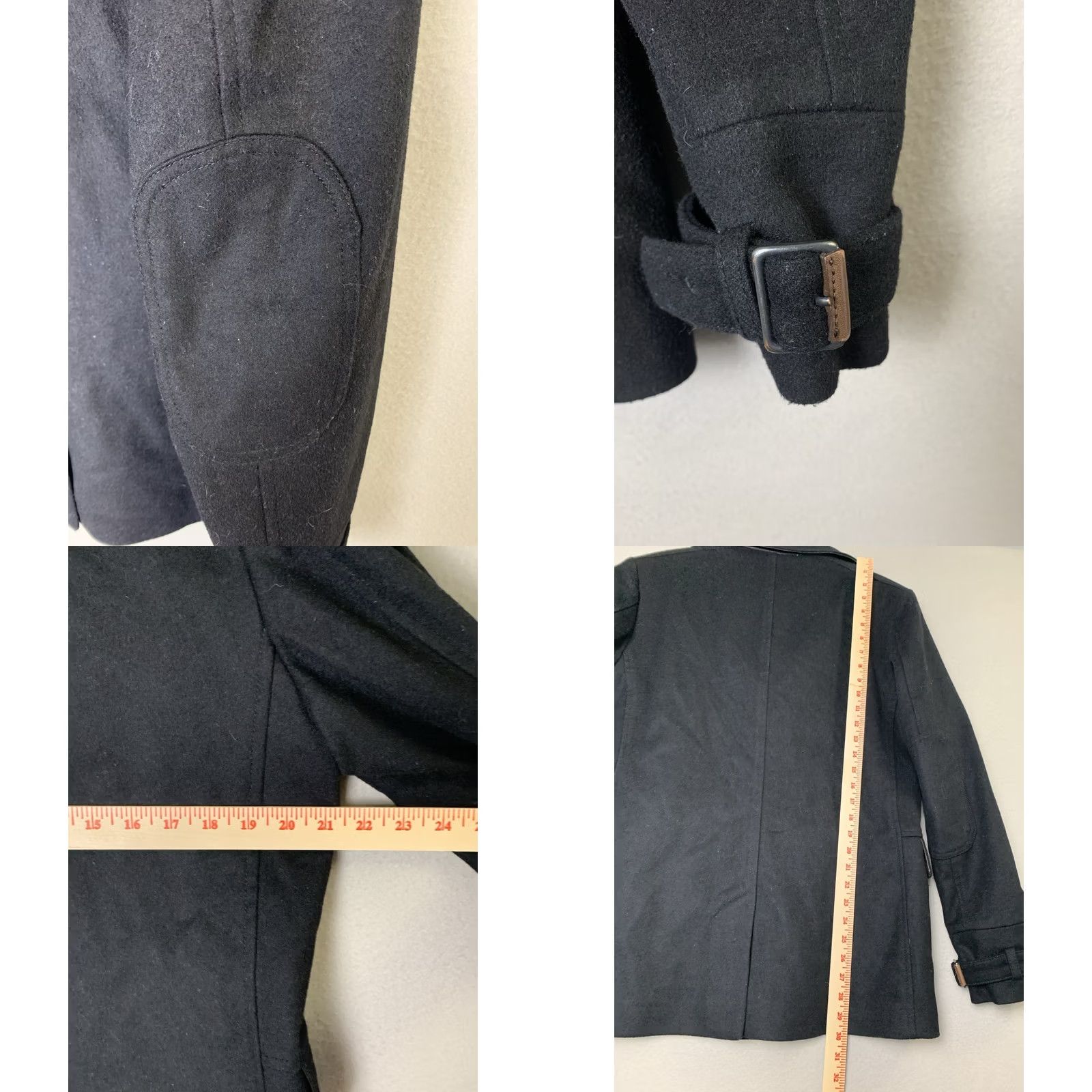 Ted Baker VINTAGE Ted Baker Double Breasted Coat Woman Sz 3 Black W/Purple Deer Lining Wool Blend Size XS / US 0-2 / IT 36-38 - 8 Thumbnail