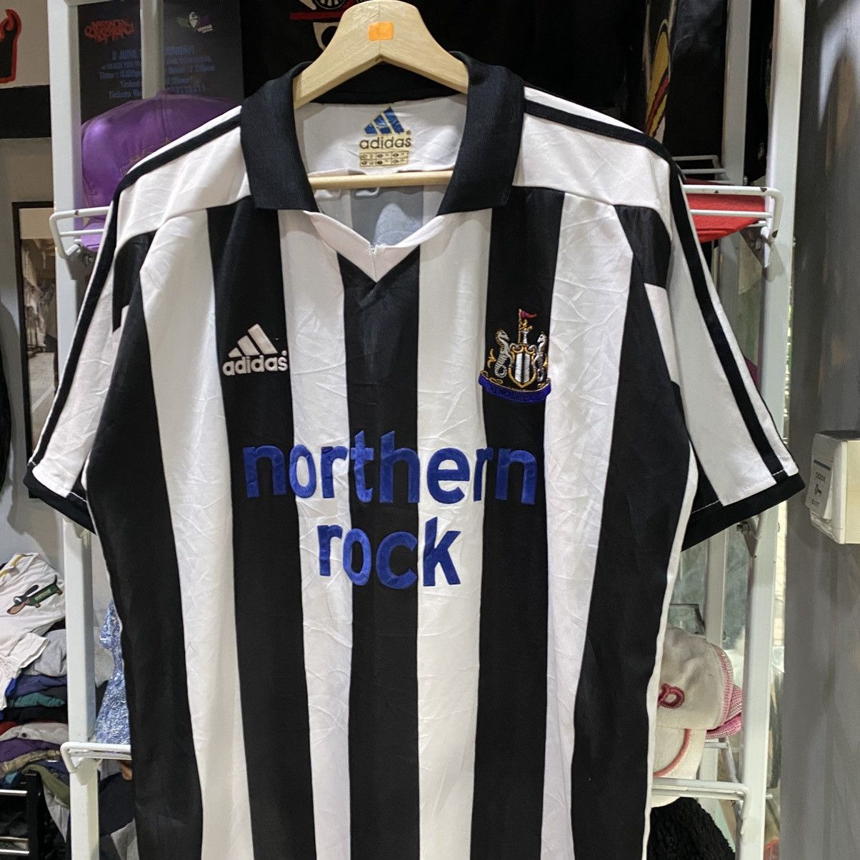 Adidas Vintage BOOTLEG Newcastle United FC 2003/05 Adidas Jersey Size US XL / EU 56 / 4 - 3 Thumbnail