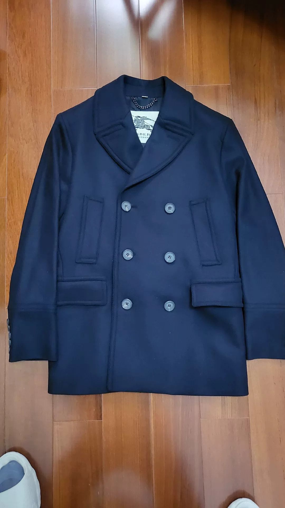 Burberry burberry navy peacoat in pristine condition Size US XXL / EU 58 / 5 - 1 Thumbnail