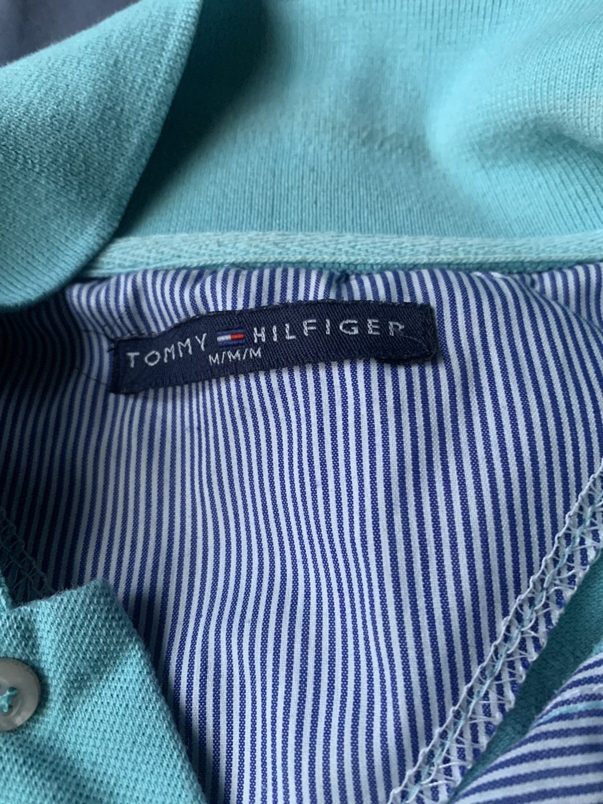 Tommy Hilfiger Tommy Hilfiger Cyan Polo Size US M / EU 48-50 / 2 - 3 Thumbnail
