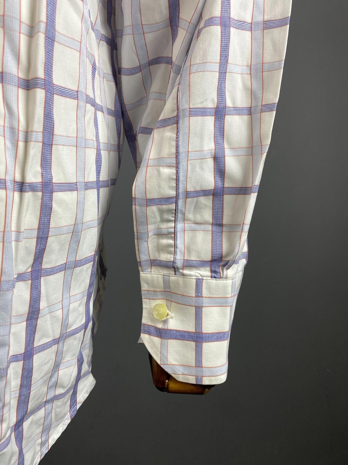Etro Etro Milano White Check Long Sleeve Button Down Shirt 42 Size US M / EU 48-50 / 2 - 12 Thumbnail