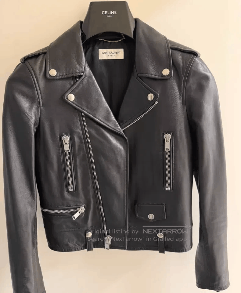Saint Laurent Paris Saint Laurent Paris Motorcycle Zip Leather Jacket i Size XS / US 0-2 / IT 36-38 - 1 Thumbnail